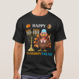 Happy Thanksgivukkah Turkije Menorah T-shirt