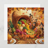 HAPPY THANKSGIVY DAY FEESTDAGENKAART (Voorkant / Achterkant)