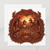 HAPPY THANKSGIVY DAY FEESTDAGENKAART (Voorkant / Achterkant)