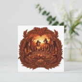 HAPPY THANKSGIVY DAY FEESTDAGENKAART (Staand voorkant)