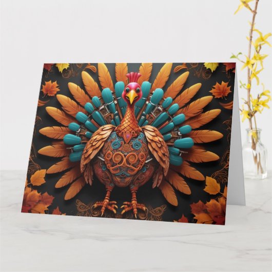 HAPPY THANKSGIVY DAY KAART (Gele Bloem)