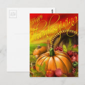 Happy Thanskgiving Briefkaart (Voorkant / Achterkant)