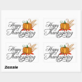 Happy Thanskiving - Rechthoekige Sticker (Vel)