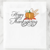 Happy Thanskiving - Rechthoekige Sticker (Tas)
