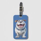 Happy the Bulldog Bagagelabel (Voorkant (verticaal))