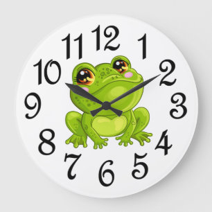 Happy the Frog Acrylic Wall Clock Grote Klok