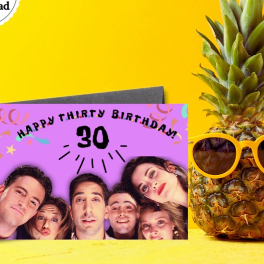 Happy Thirty Birthday, leuke verjaardagskaart Bedankkaart