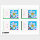Happy Thoughts-boekenplaat Rechthoekige Sticker (Vel)