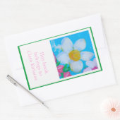 Happy Thoughts-boekenplaat Rechthoekige Sticker (Envelop)