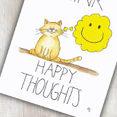 HAPPY THOUGHTS briefkaart van Nicole Janes