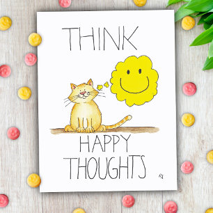 HAPPY THOUGHTS briefkaart van Nicole Janes