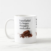 Happy Thoughts Coffee Bean Citaat Koffiemok (Links)