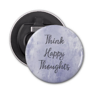 Happy Thoughts Dusty Lavender Paarse Button Flesopener