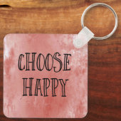 Happy Thoughts Dusty Lavender Paarse Sleutelhanger (Achterkant)