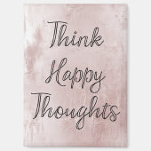 Happy Thoughts Dusty Roos Blush Pink Magneet (Voorkant)