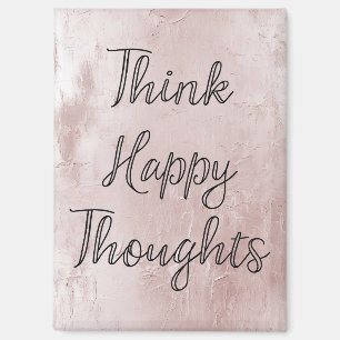 Happy Thoughts Dusty Roos Blush Pink Magneet