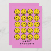 HAPPY THOUGHTS FEESTDAGENKAART (Voorkant / Achterkant)