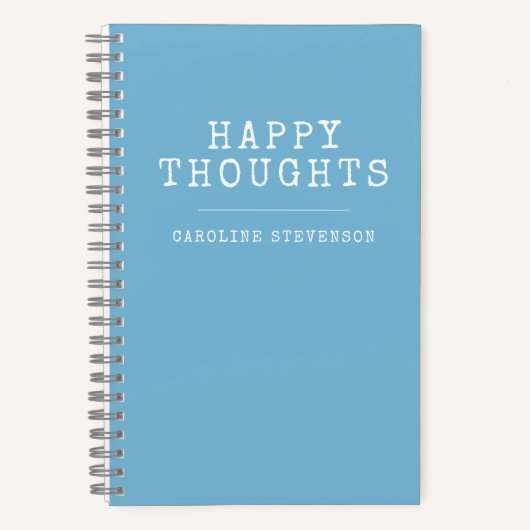 Happy Thoughts | Inspirerend prijsopgave | Aangepa Notitieboek (Voorkant)