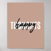Happy Thoughts | Positieve prijsopgave Poster (Voorkant)