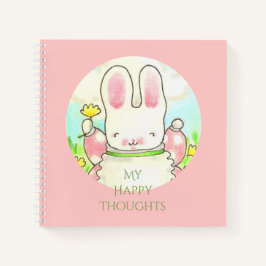 Happy Thoughts Rabbit Spiral Notitieboek