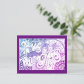 Happy Thoughts Rainbow Briefkaart (Staand voorkant)