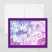 Happy Thoughts Rainbow Briefkaart (Voorkant / Achterkant)