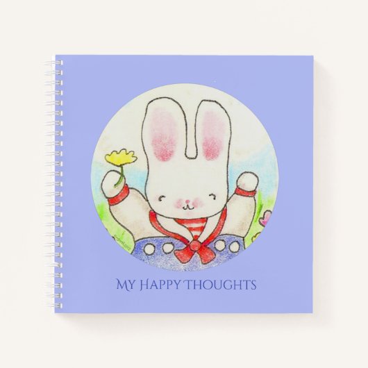 Happy Thoughts Sailor Bunny Journal Notitieboek (Voorkant)