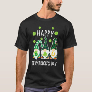 Happy Three Gnomes St Patrick's Day Green Buffalo T-shirt