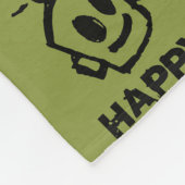 HAPPY THROW FLEECE DEKEN (Hoek)