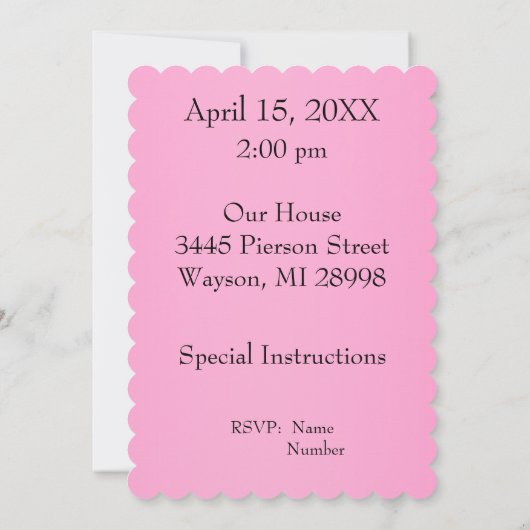 Happy Thumbs Up Bunny Bow Stropdas Bright Pink Kaart (Achterkant)