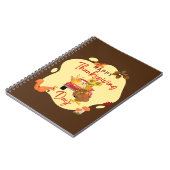 Happy Thx Giving, grappige Thanksgiving Notitieboek (Linkerzijde)