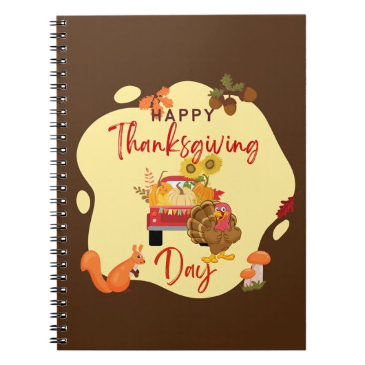Happy Thx Giving, grappige Thanksgiving Notitieboek (Voorkant)