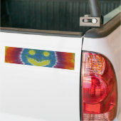 Happy Tie Dye Bumper Bumpersticker (Op Truck)