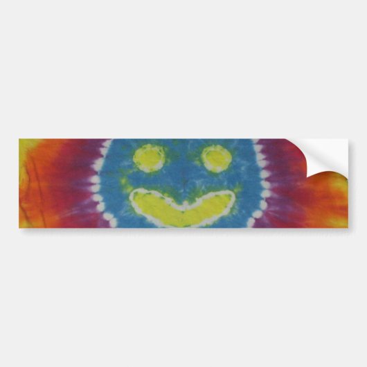 Happy Tie Dye Bumper Bumpersticker (Voorkant)