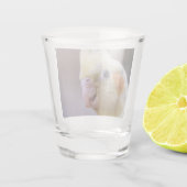 Happy tiel shot glas (Achterkant)