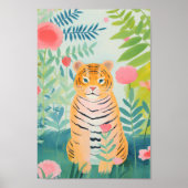 Happy Tiger Poster (Voorkant)