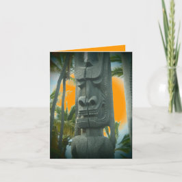 Happy tiki, aanpasbaar voor elke gelegenheid kaart