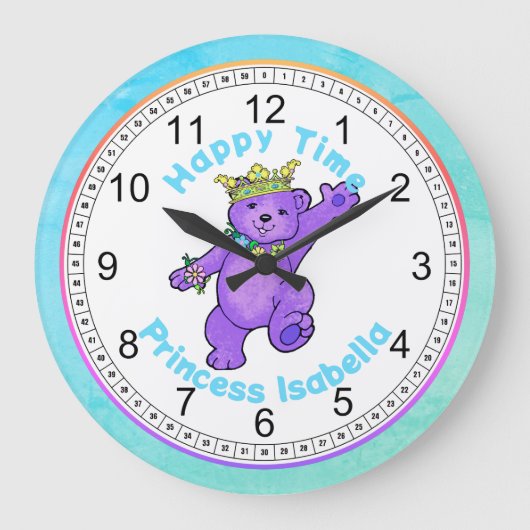 Happy Time Dancing Teddy Bear Grote Klok (Voorkant)