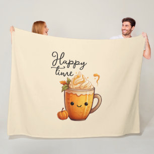 Happy Time Fleece Deken