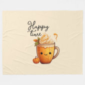 Happy Time Fleece Deken (Voorkant (Horizontaal))