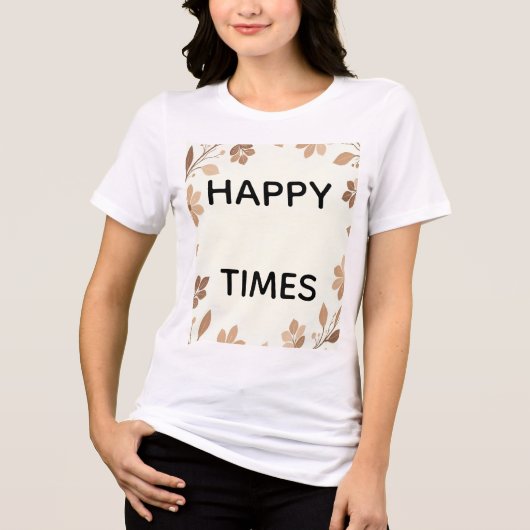 Happy time Tri-Blend shirt (Voorkant)
