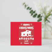 Happy Tiny House Kerstmis Briefkaart (Staand voorkant)
