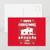 Happy Tiny House Kerstmis Briefkaart (Voorkant / Achterkant)