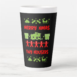 Happy Tiny House Kerstmis Latte Mok
