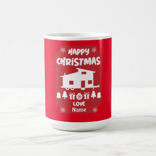 Happy Tiny House Kerstmis Magische Mok