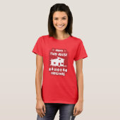 Happy Tiny House Kerstmis T-shirt (Voorkant volledig)