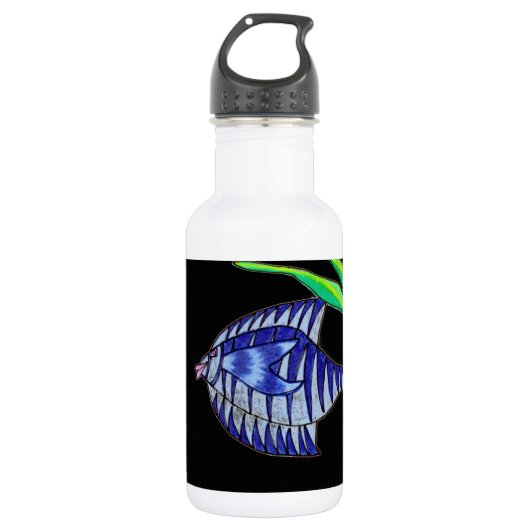 Happy to be Blue Waterfles (Voorkant)