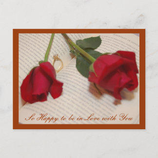 Happy to be in loved Postcard Briefkaart