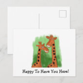 Happy To Have You Here Briefkaart (Voorkant / Achterkant)