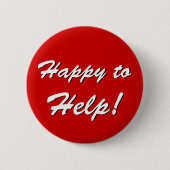 Happy-to-Help-knop Ronde Button 5,7 Cm (Voorkant)